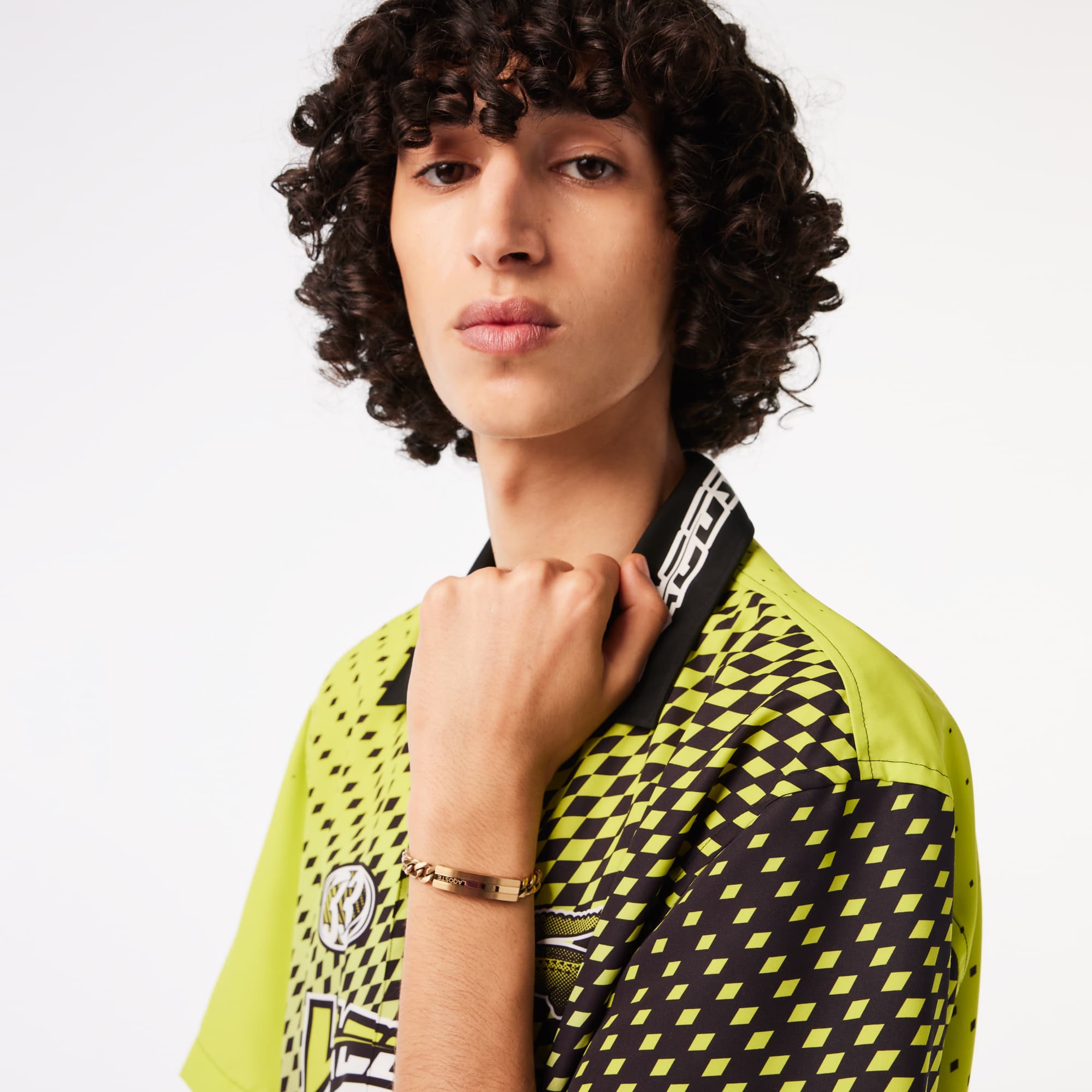 Bracelet Adventurer homme Lacoste Bijoux - Jaune - Lacoste - Homme