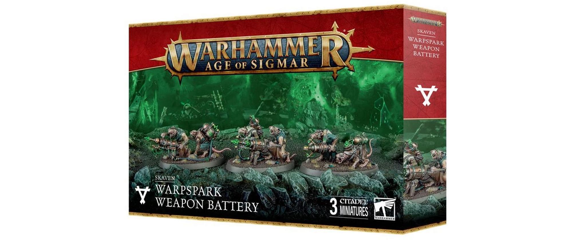 Figur Age of Sigmar Skaven Warpfunken-WaffenbatterieWarhammer Age of Sigmar Skaven Warpfunken-Waffenbatterie Bausatz