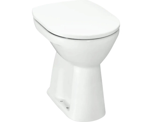 LAUFEN Staande WC Pro, vlakspoeltoilet met verhoogde rand, glanzend wit met coating, zonder toiletzitting H8259574000001