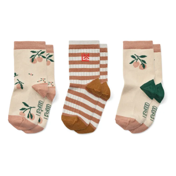 Liewood Lot 3 Chaussettes Silas | Rose pêche