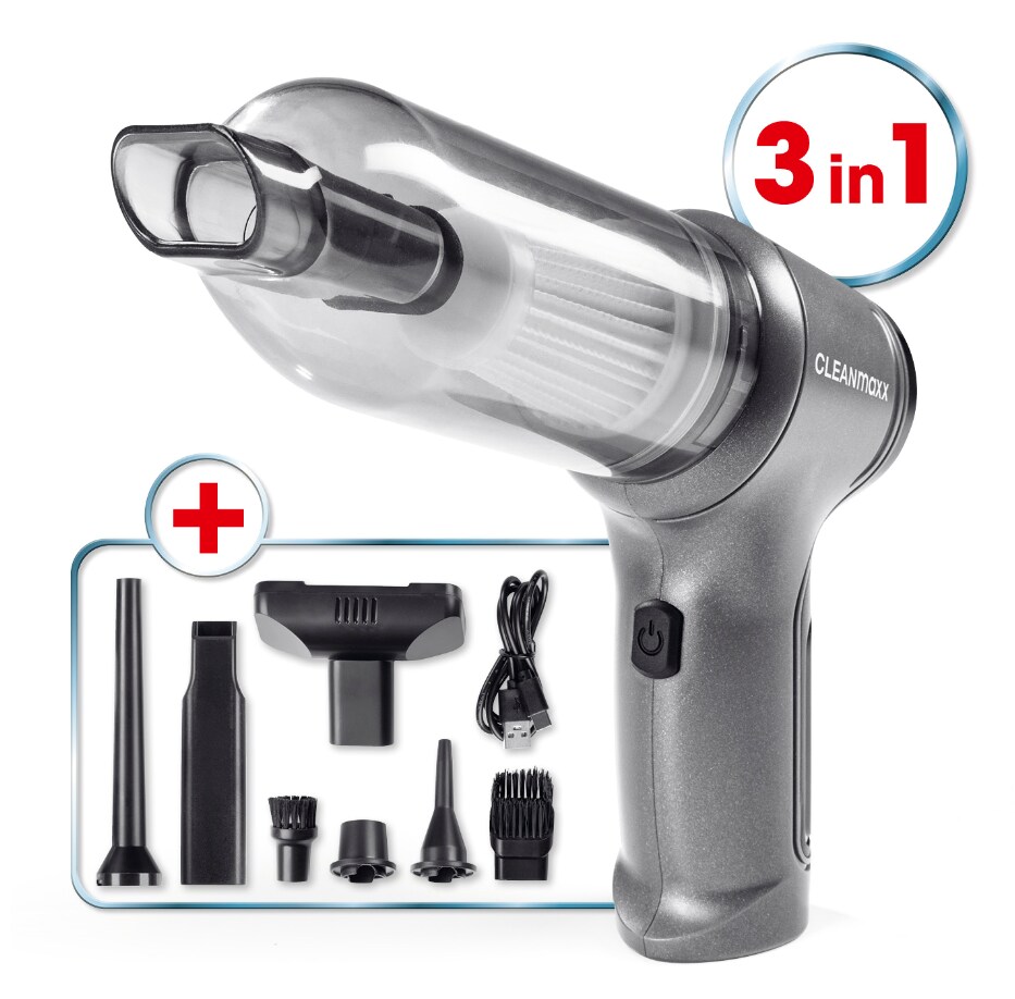 CLEANmaxx Akku-Zyklon-Handstaubsauger Set 9-tlg