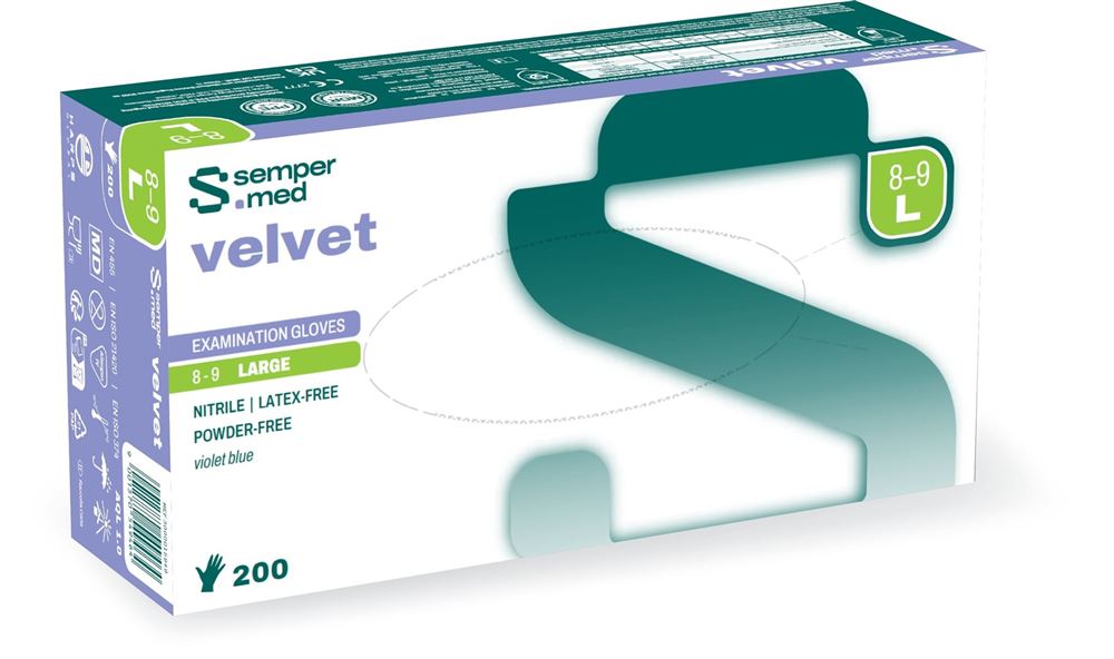 SEMPERMED Velvet<br>200 Stück, L
