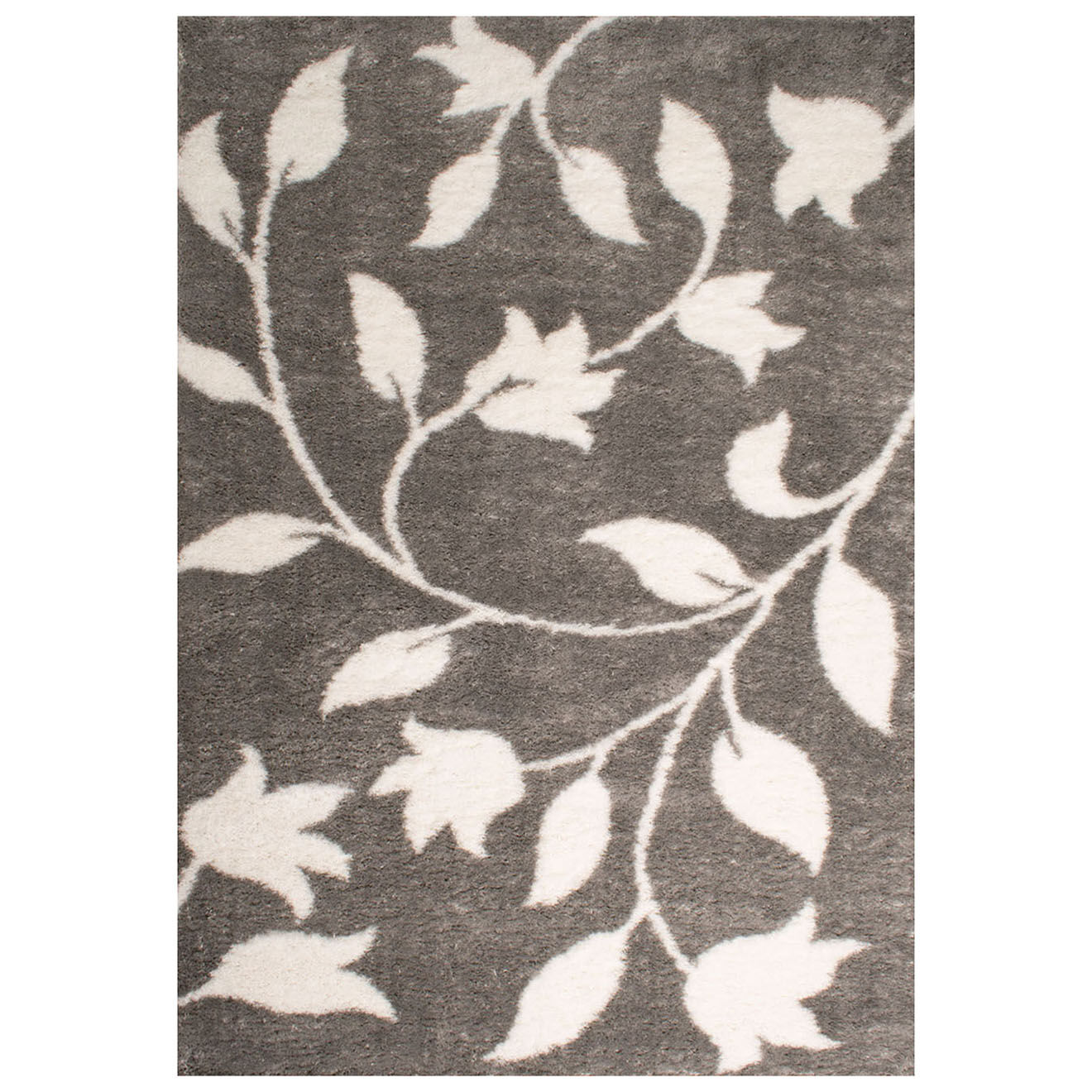 Nazar Rugs Tapis shaggy doux Oslo 637 gris - 160x230 cm