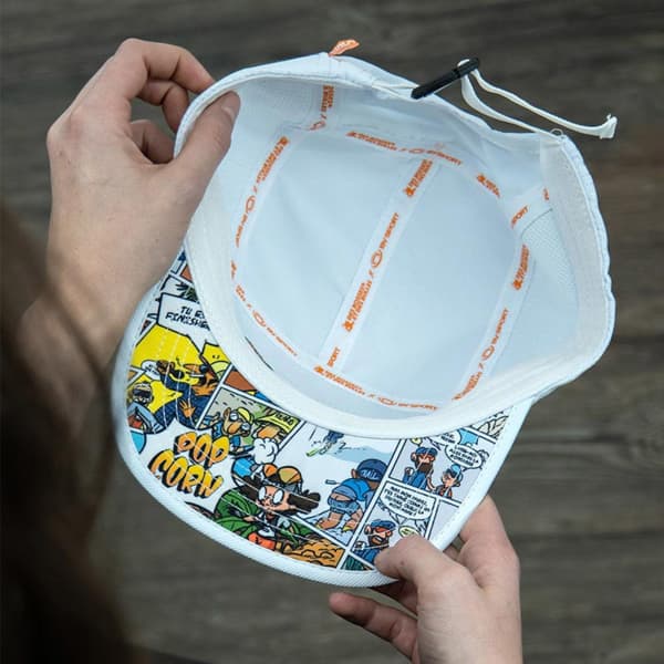 Casquette trail BV SPORT 5 PANEL DBDB BLANC