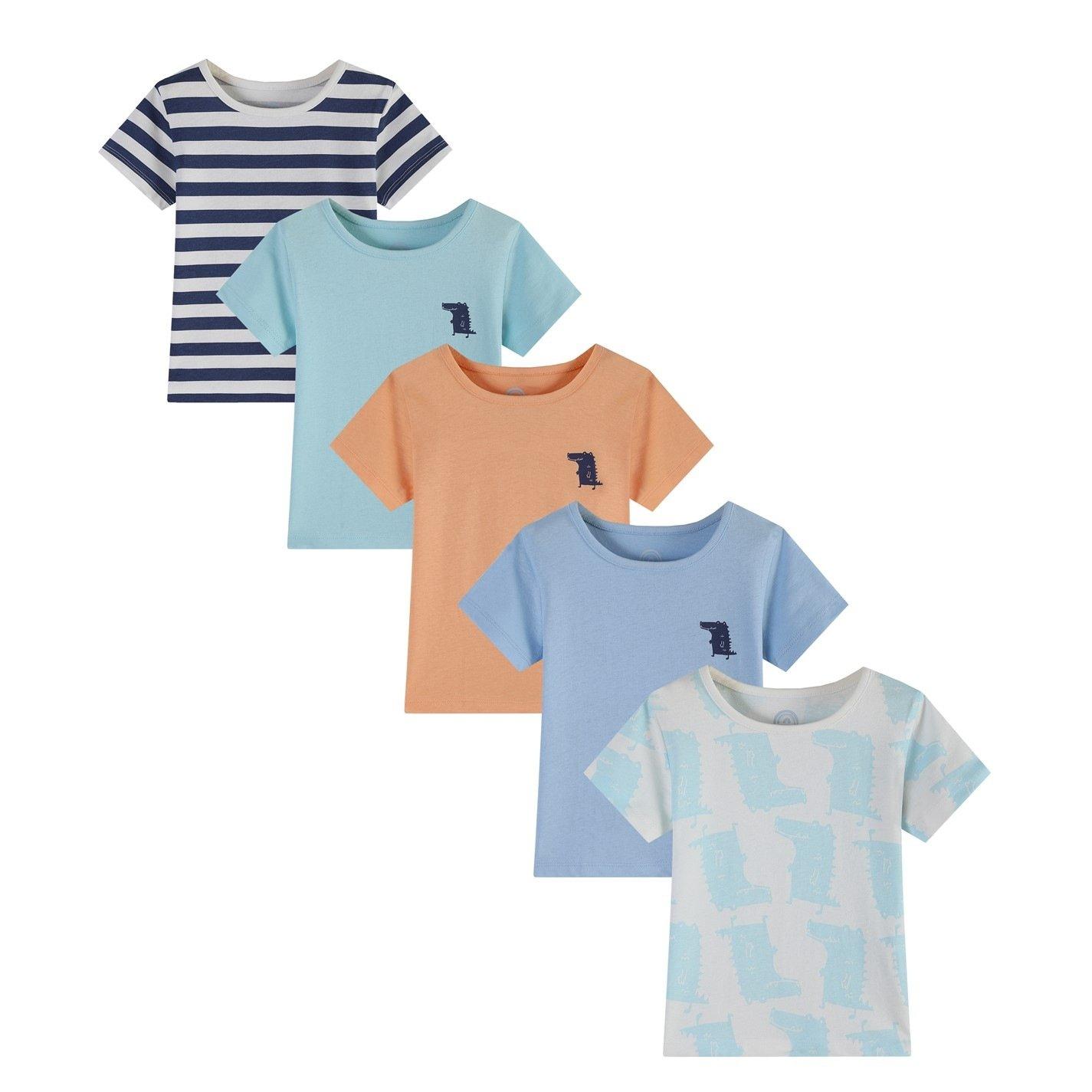 Hello World Studio Baby Boy Pack Of 5 T shirts