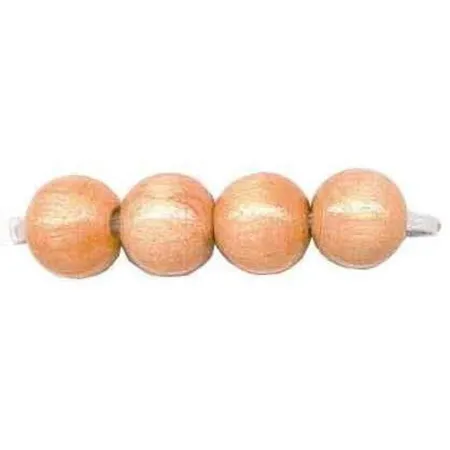 Glorex Holzperlen natur, 10 mm, 47 Stück