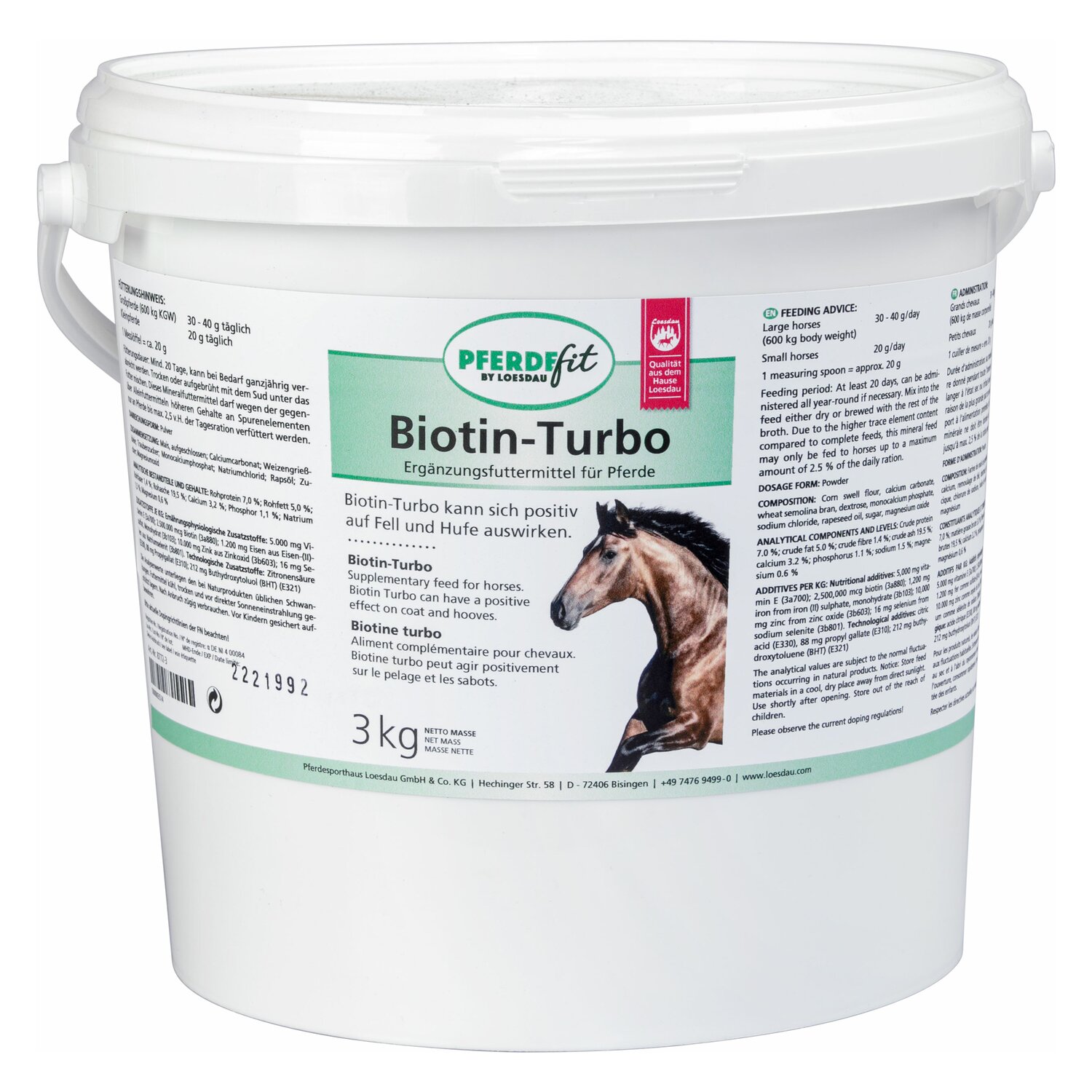 PFERDEfit by Loesdau Biotin-Turbo  - 3 kg