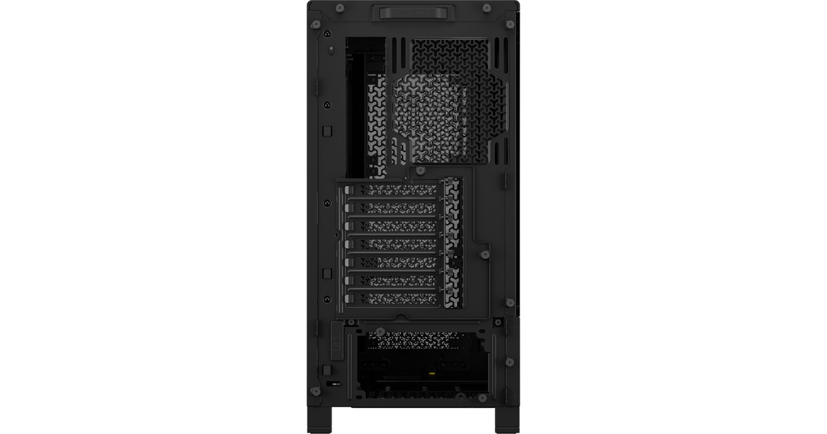 CorsairFRAME 4000D + RX120 MAX Thick Triple Pack bundel midi tower behuizing  (Zwart | 2x USB-A | 1x USB-C | Tempered Glass)