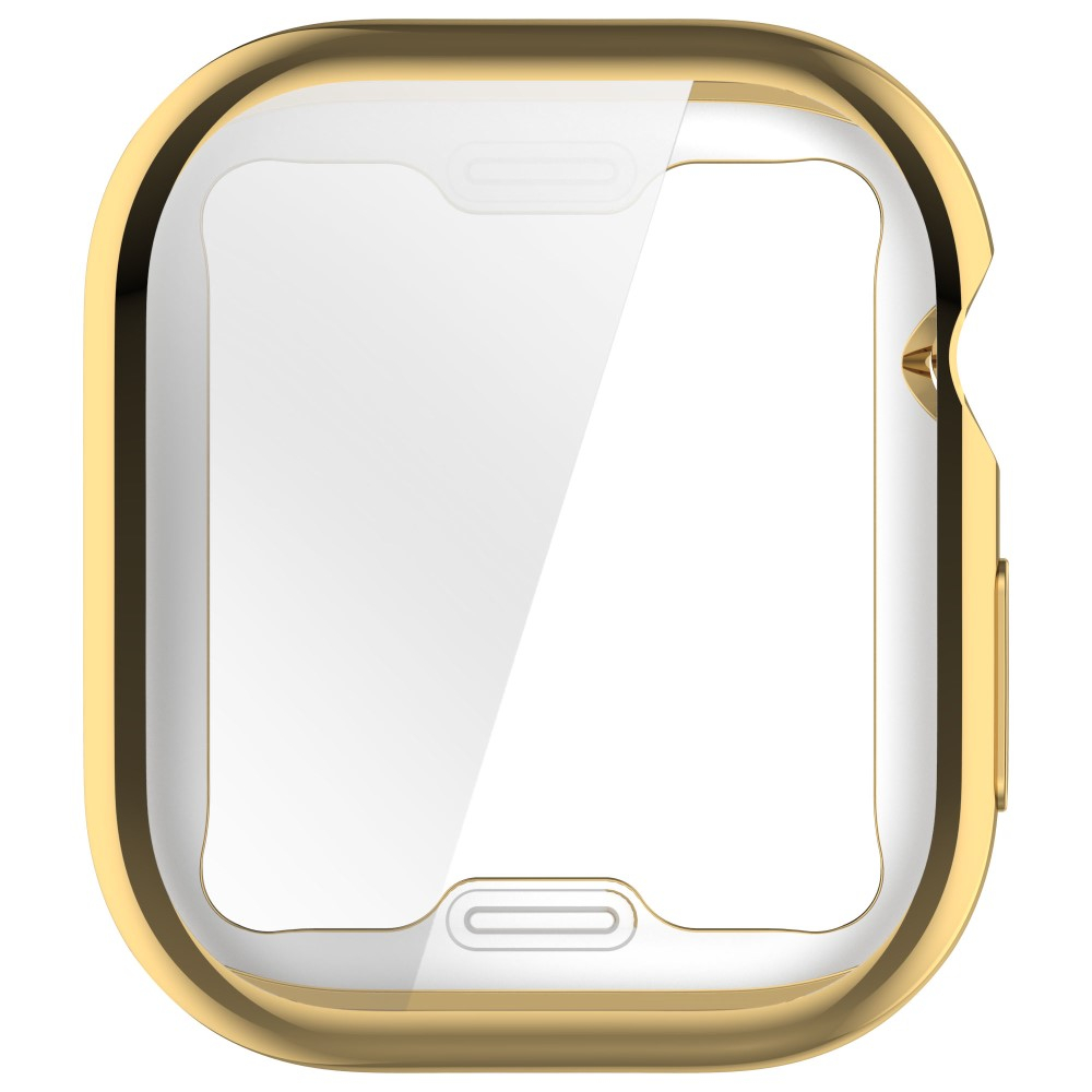 Apple Watch (42 mm) Galvanisierte Gummi Bumper Hülle mit Displayschutz - Gold