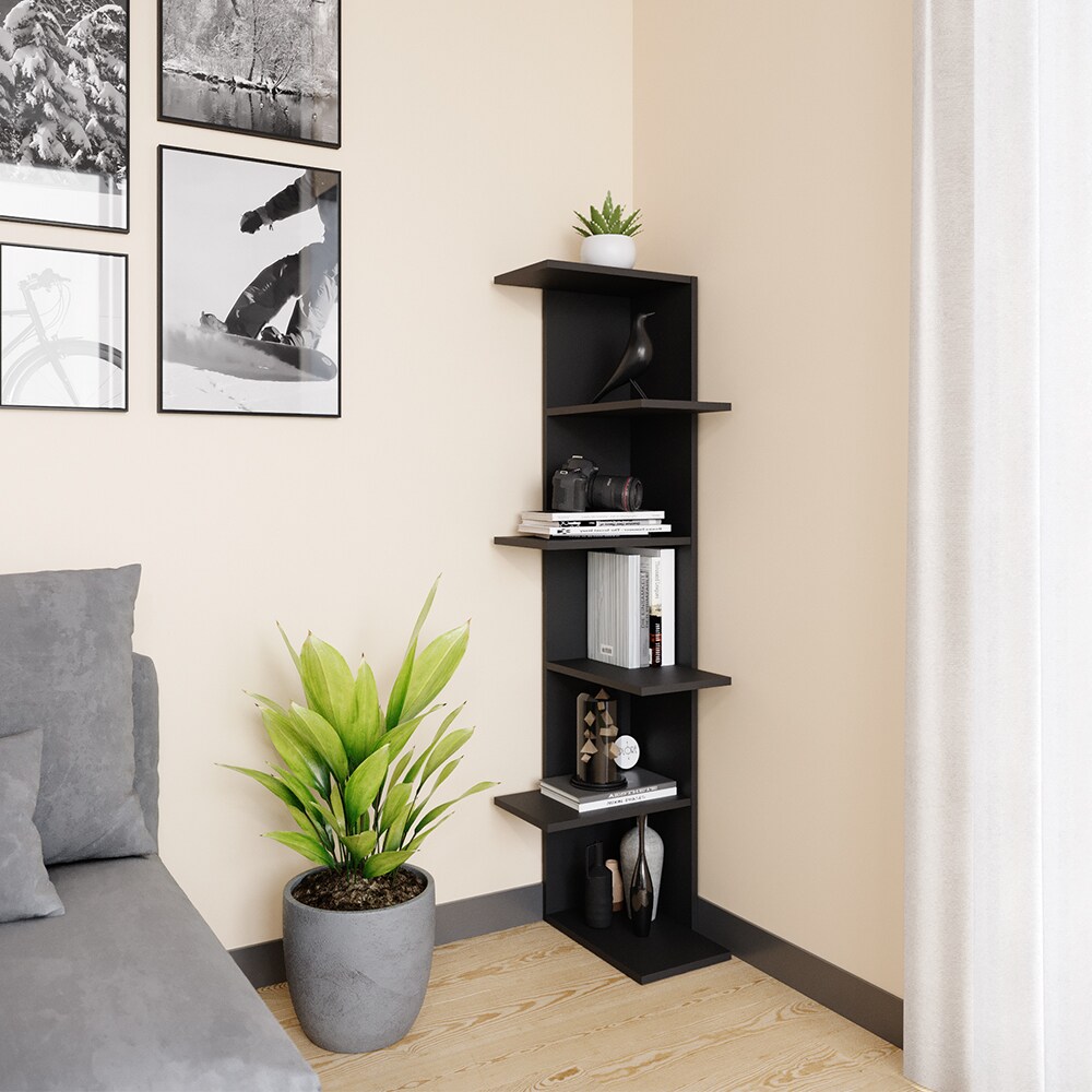 Vicco Bücherregal Standregal Eckregal Tera ANT 6 Etagen Wandregal Nischenregal