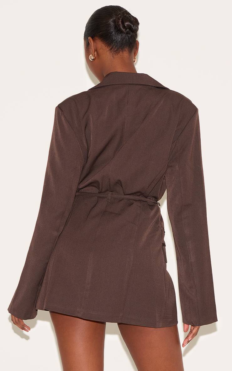 Moka Blazer Avec Détail Ceinture