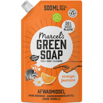Marcel's Green Soap Orange Jasmine Afwasmiddel Refill Pack 500 ml
