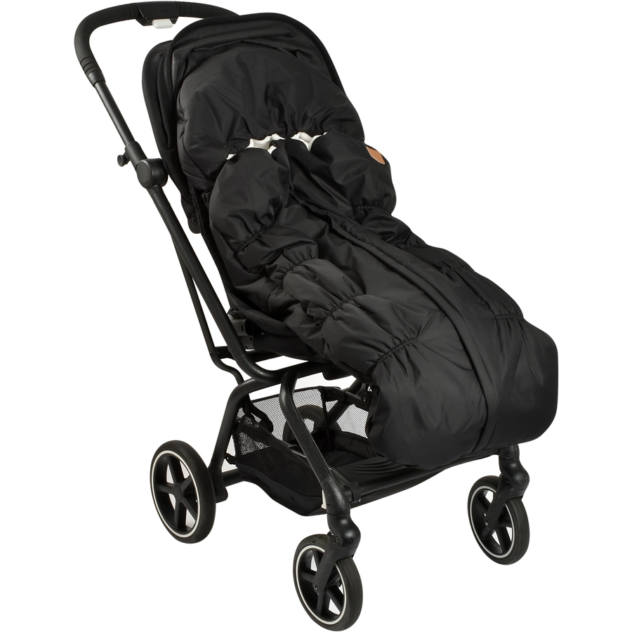 BEABA® Fußsack schwarz Fleecefutter weiß 6M bis 24M
