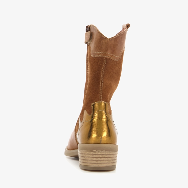 GROOT meisjes western boots cognac