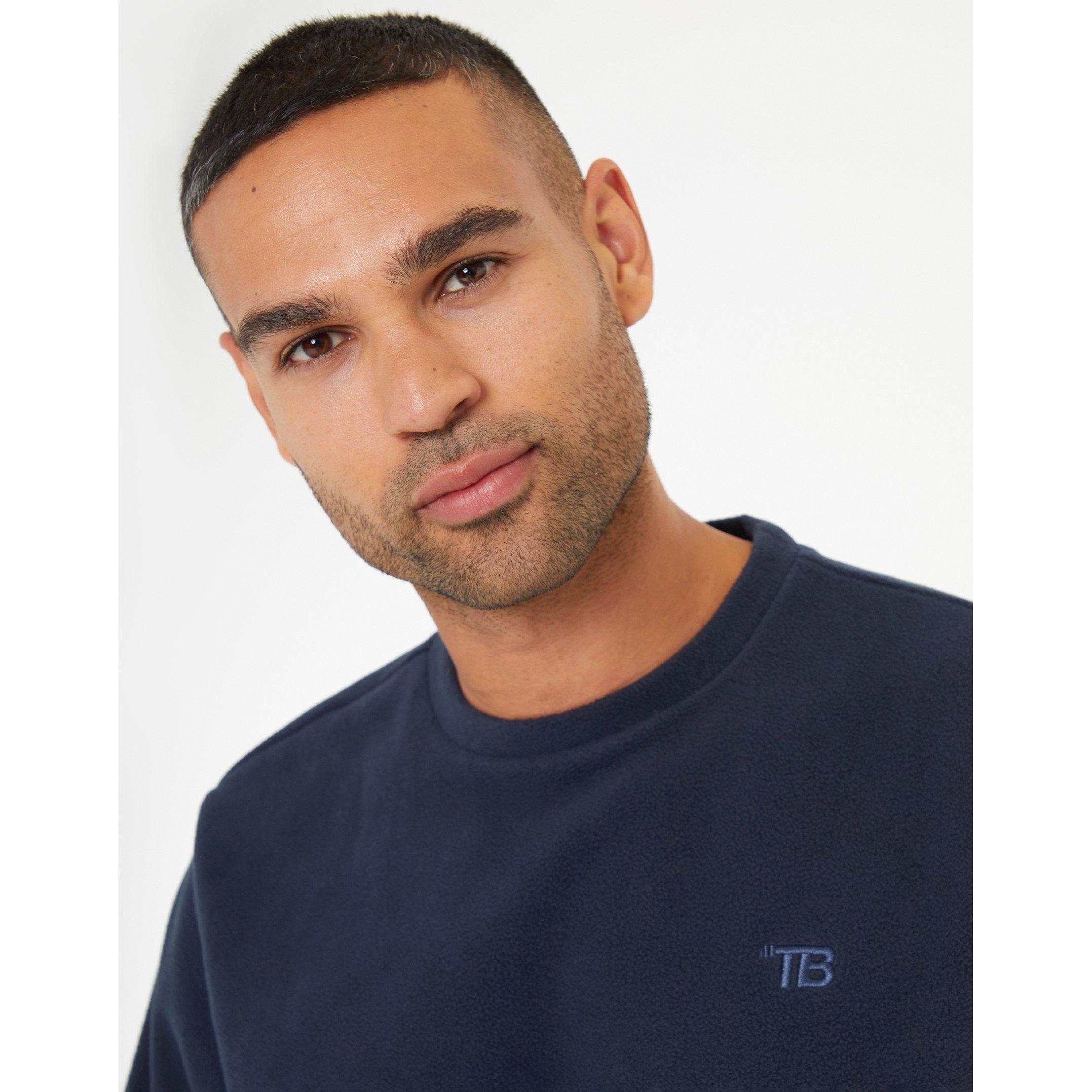 Threadbare TB Fleece Crew Sweater Mens