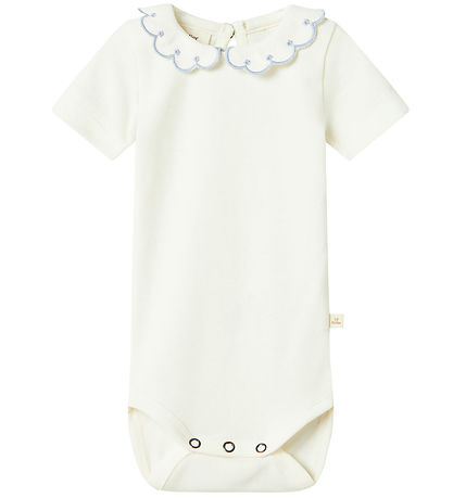 Lil' Atelier T-Shirt - NbfFundo - Coconut Milch/Zen Blue