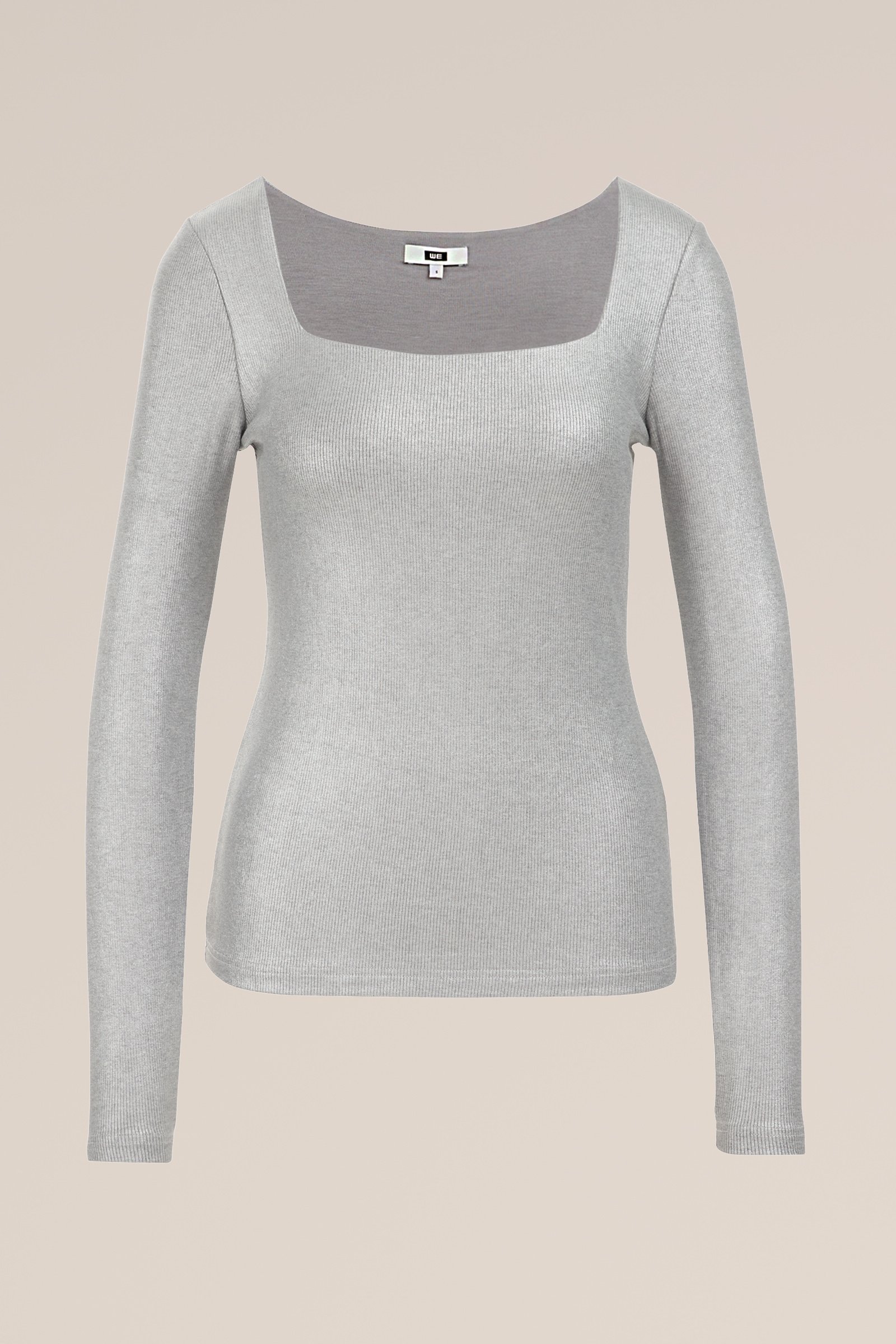 metallic top WE Fashion Zilver