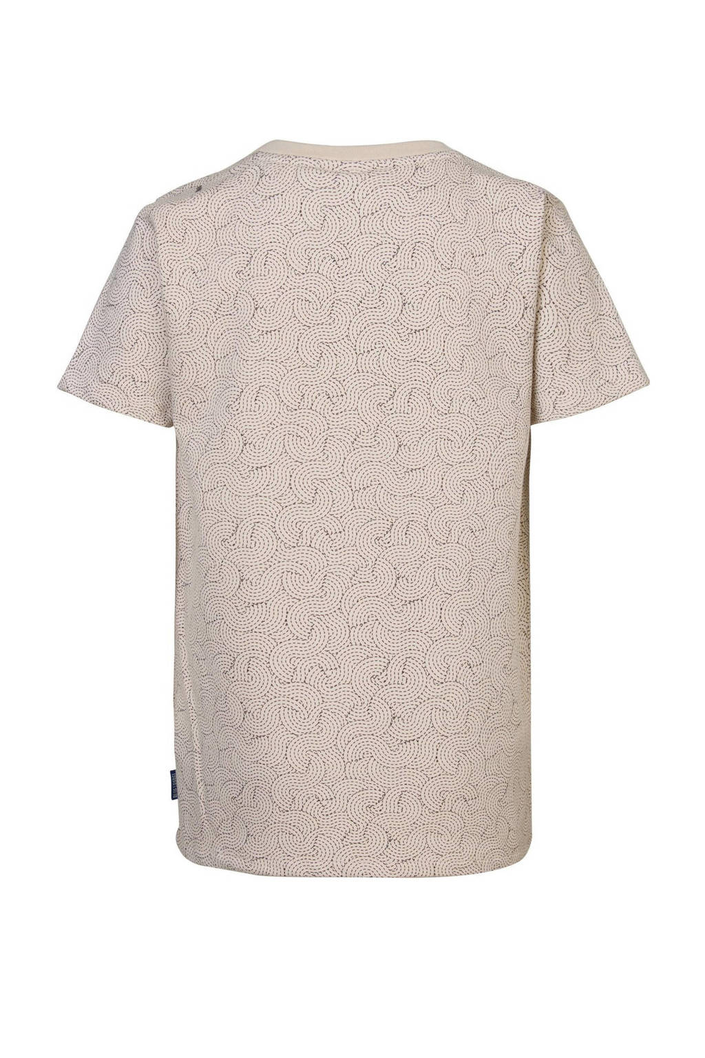 Blue Rebel T-shirt Joaquin met tekst ecru
