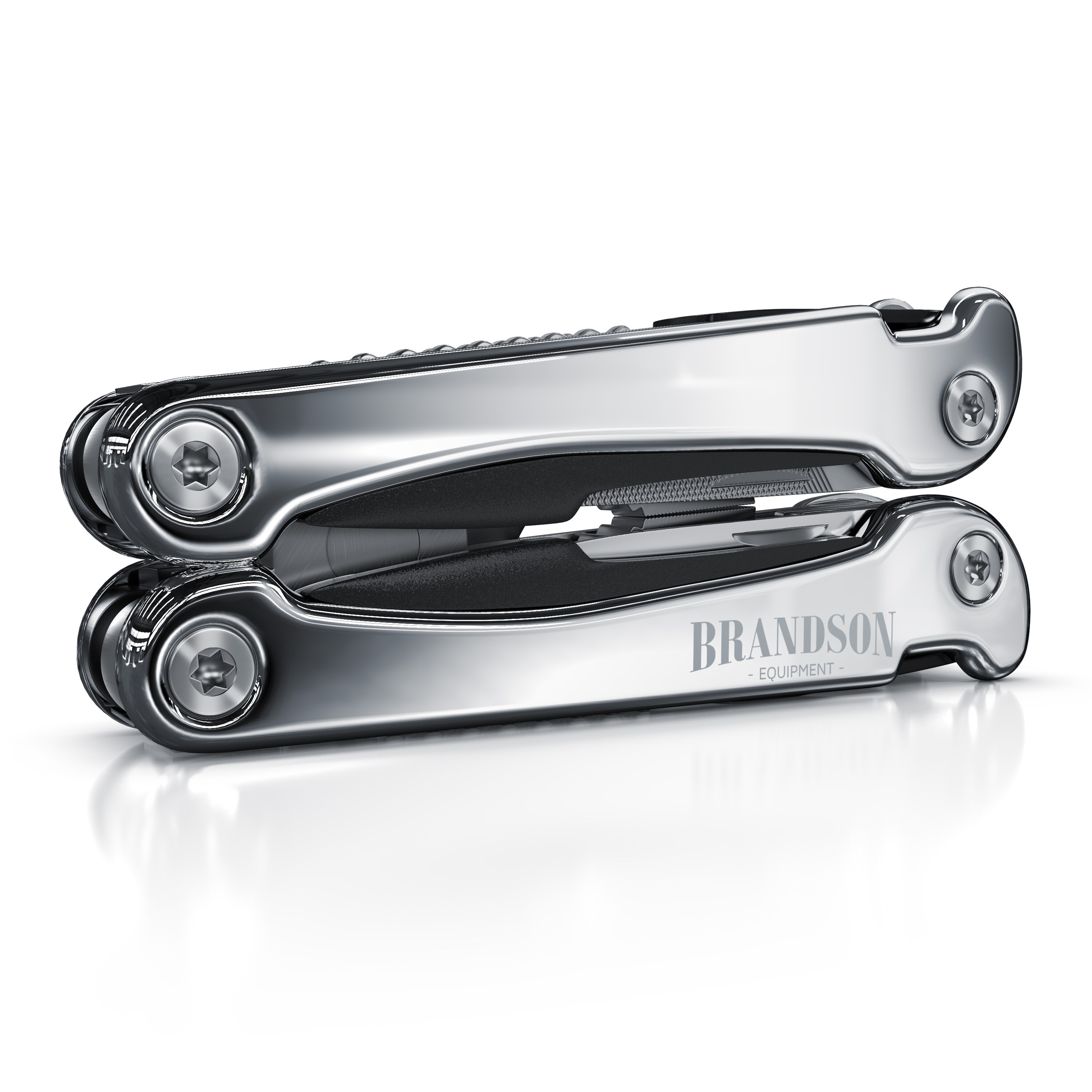 Brandson Multitool 13 in 1 - Multifunktionswerkzeug 10,5 cm - Zange Säge Messer Kartonöffner Feile Drahtschneider Flaschen- und Dosenöffner