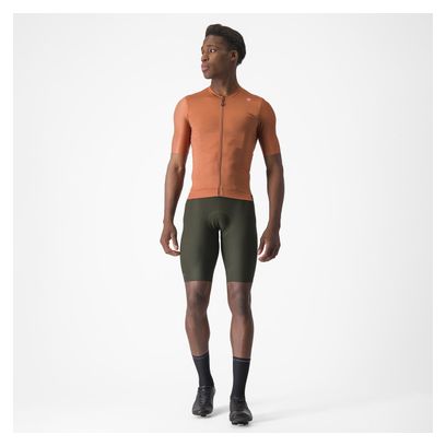 Maillot Manches Courtes Castelli Espresso Marron