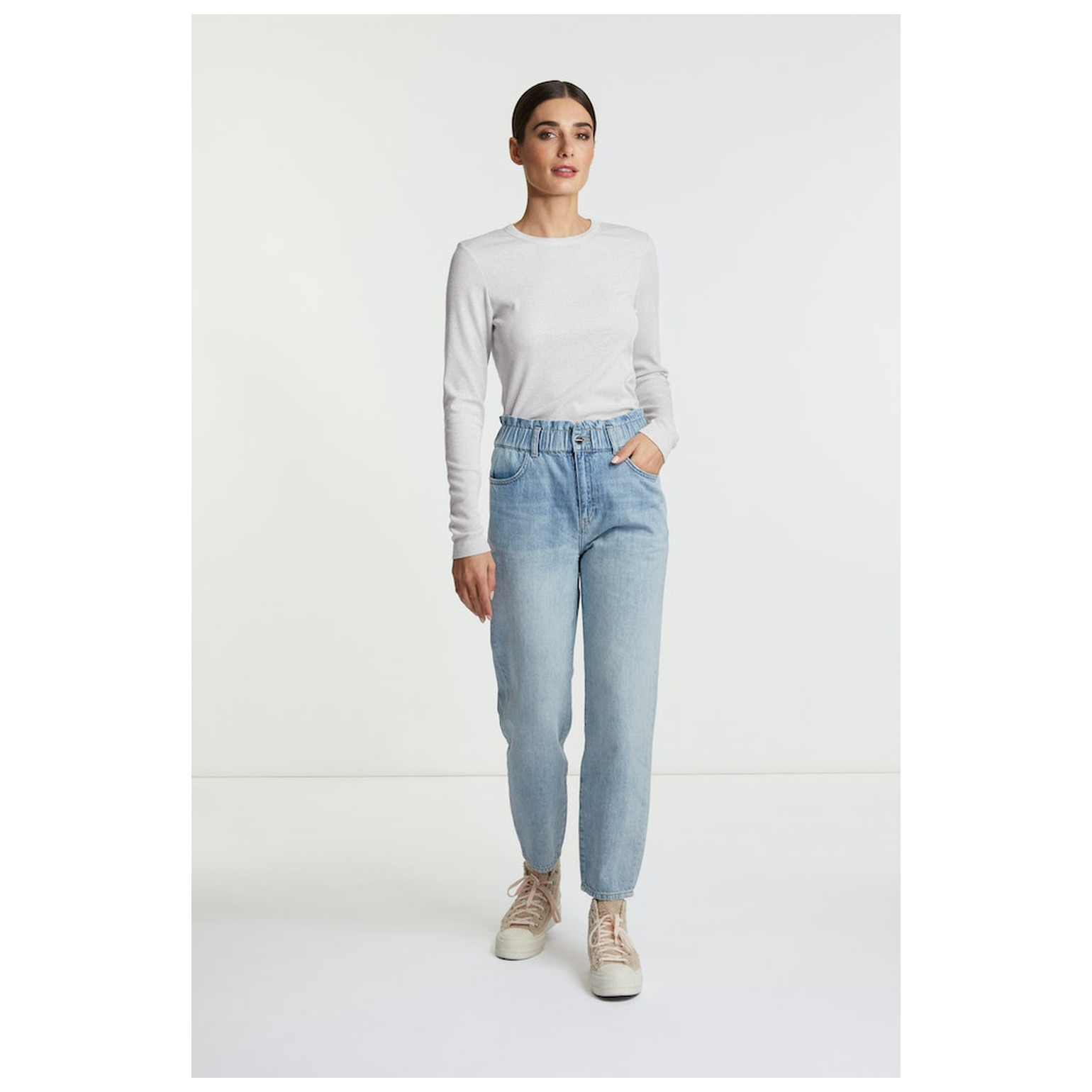 Rich & Royal EcoVero Rib Lurex Longsleeve