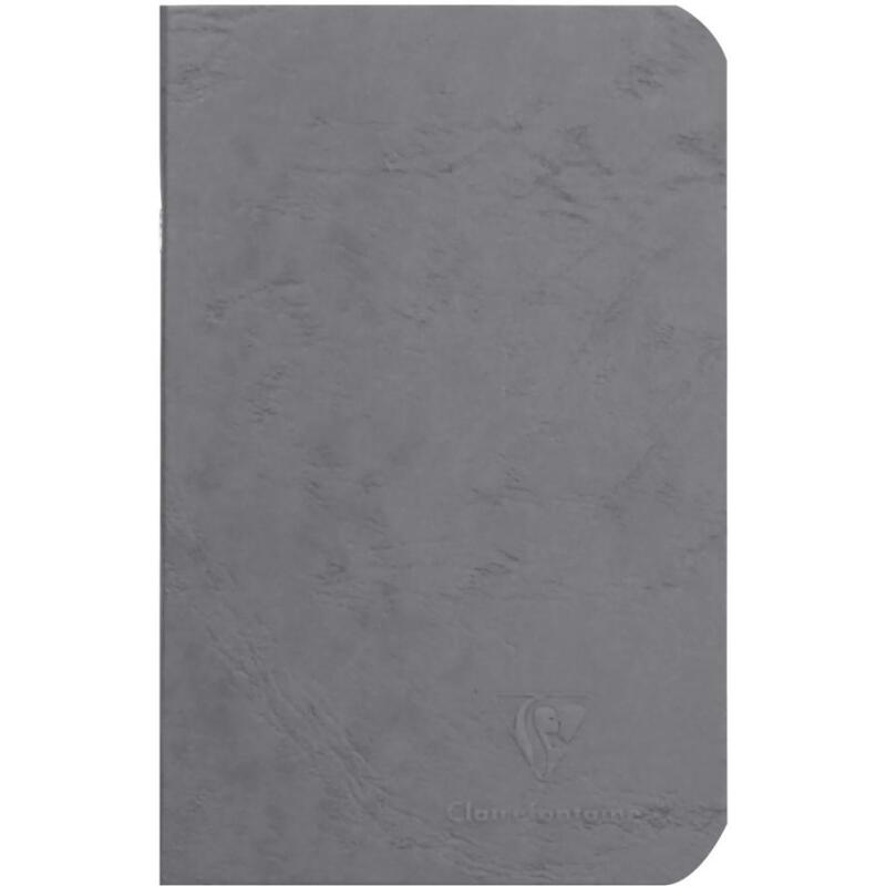 Cahier piqué Age Bag 9x14cm 96 pages ligné - Gris