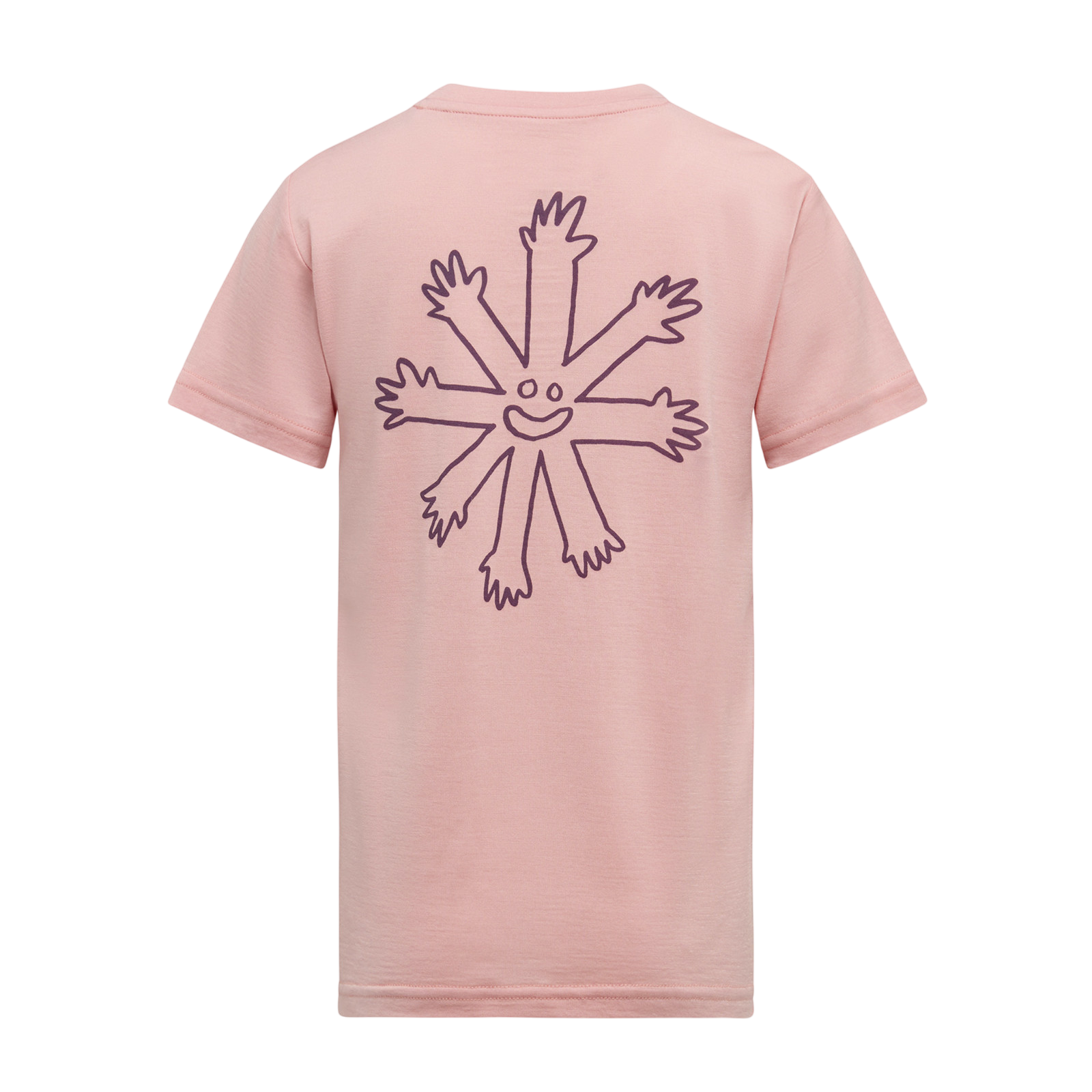 T-Shirt Merino Dea Helping Hands Sunset rose