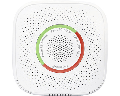 Shelly 230V WiFi Smart Home-compatibele gasdetector, wit