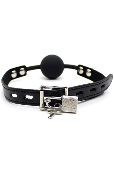 Fetish Addict Ball Gag With Padlock Gagball