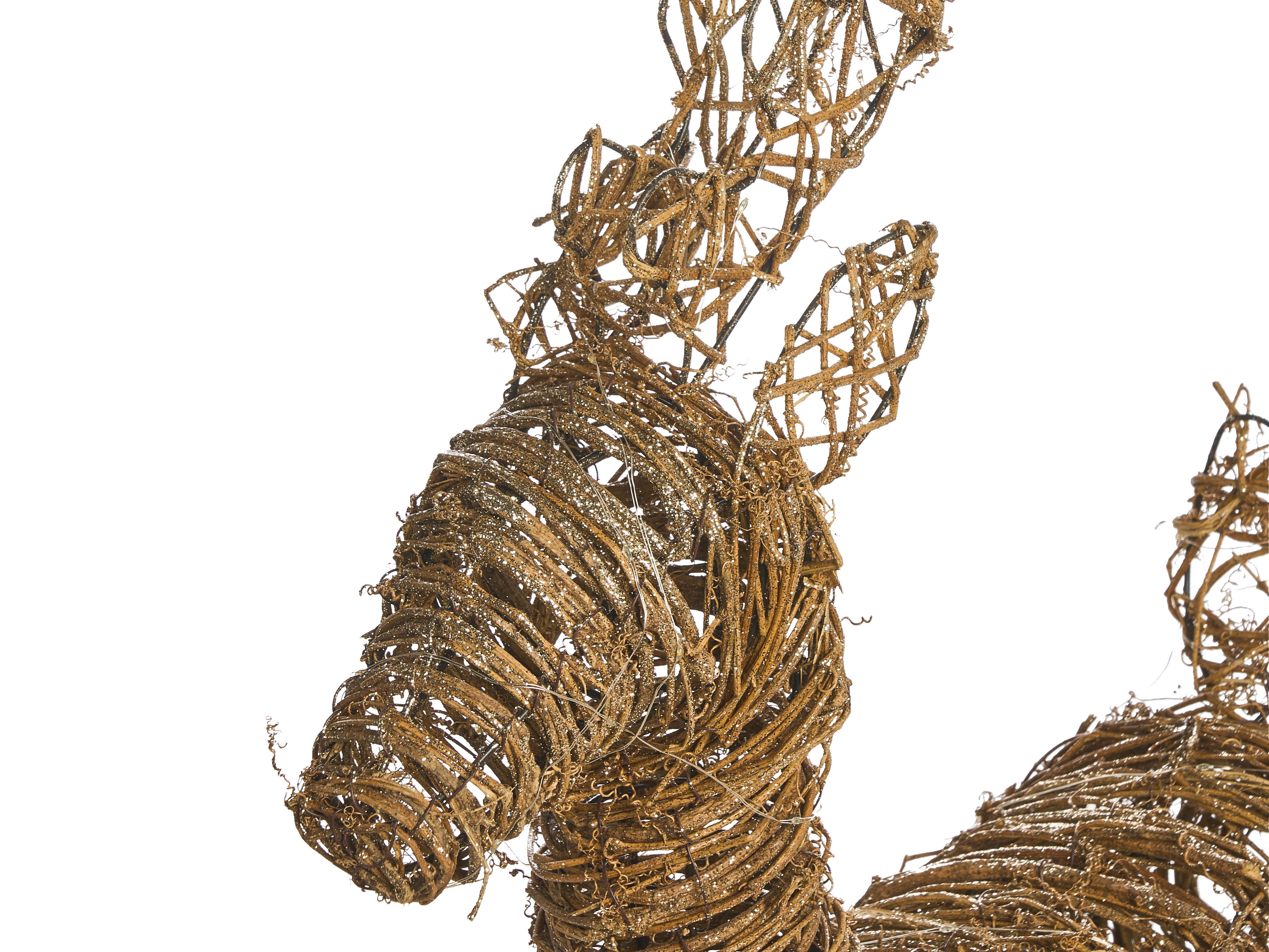 Kerstdecoratie LED GRINDAVIK Rendier 97 cm Natuurlijk
