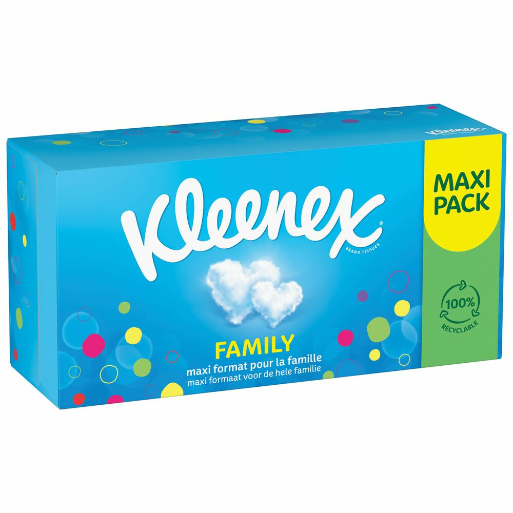 10x Kleenex Tissues Family128 stuks