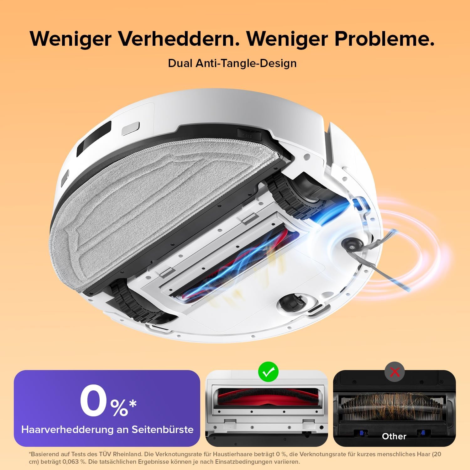 roborock Q10 S5-Set Saugroboter mit Wischfunktion, 10.000 Pa HyperForce Saugkraft, Dual Anti-Tangle System, Auto Lifting Mopping, Ideal für Tierhaare&Teppiche&Hartböden (Weiß)