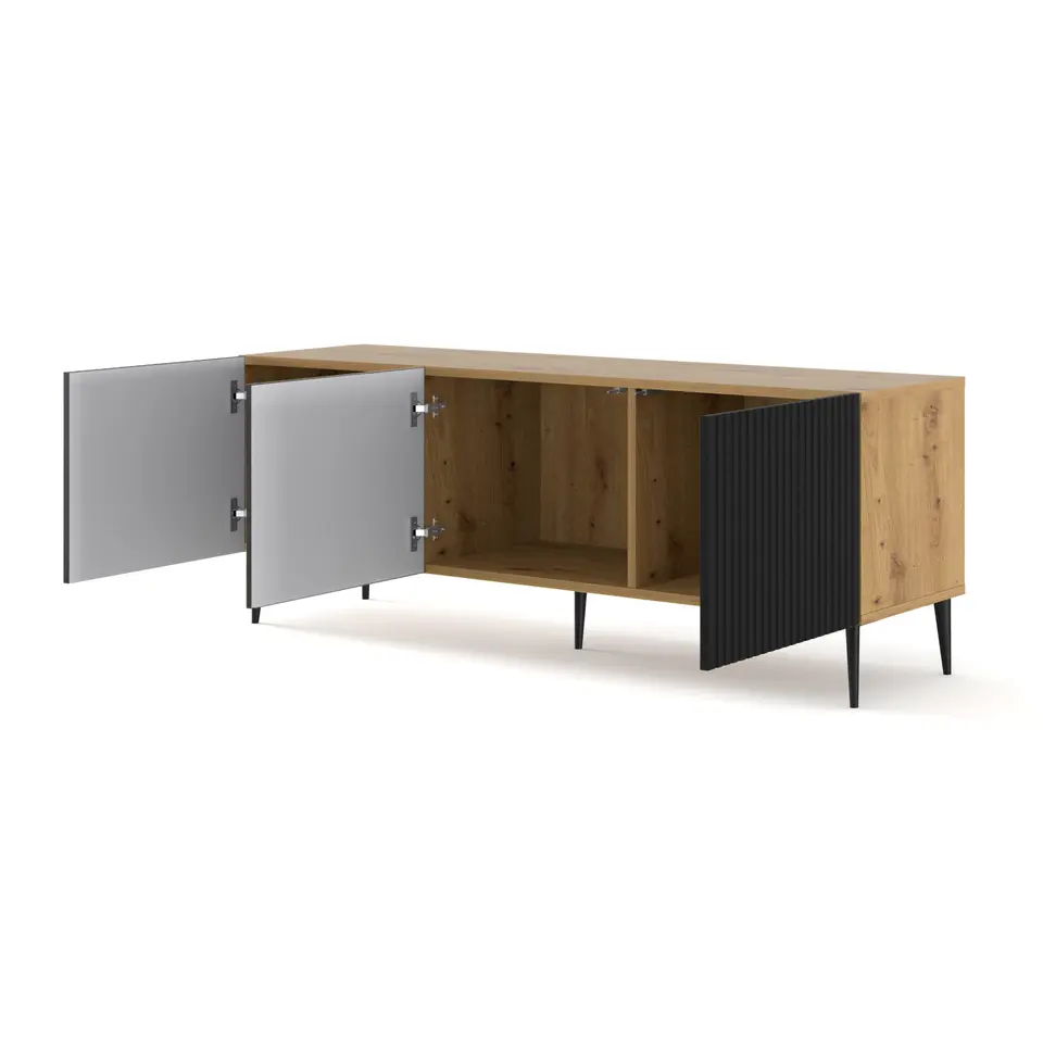 Ravenna B TV-meubel 150 3D gefreesd MDF folie mat