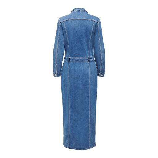 ONLY Ellen Longstretch Denimkjole, Medium Blue Denim, L