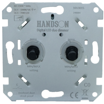 KARWEI inbouw duodimmer LED/SPAAR universeel