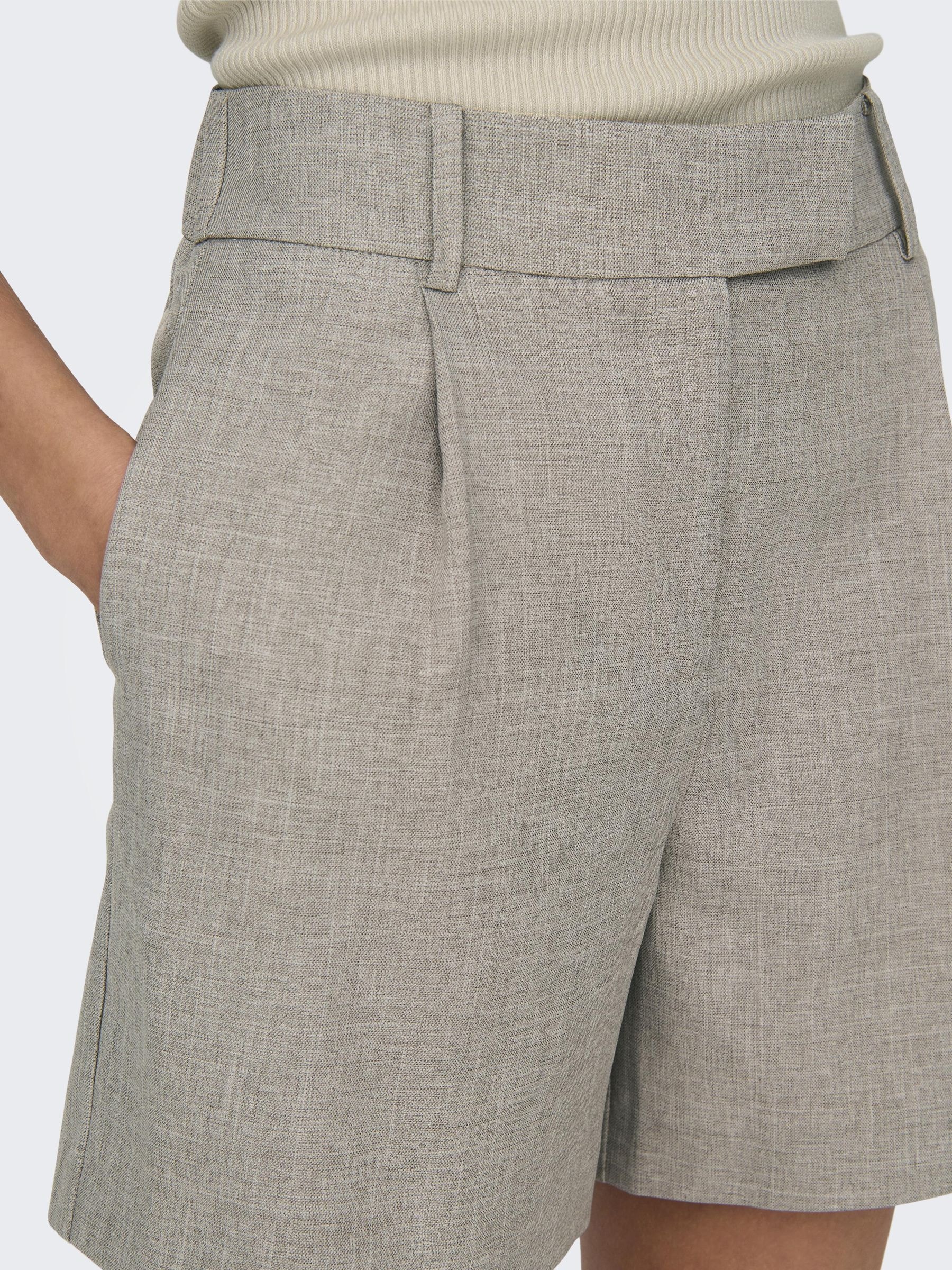 ONLY Shorts »ONLLINDA – Shorts mit hoher Taille und weitem Beinschnitt«  unifarben, modisch, weit, Polyester