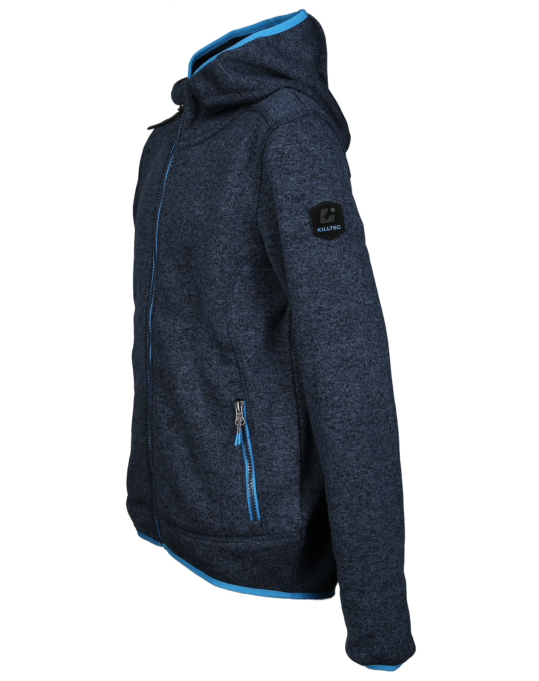 Strickfleece-Jacke KOS 354 BYS in dunkel navy