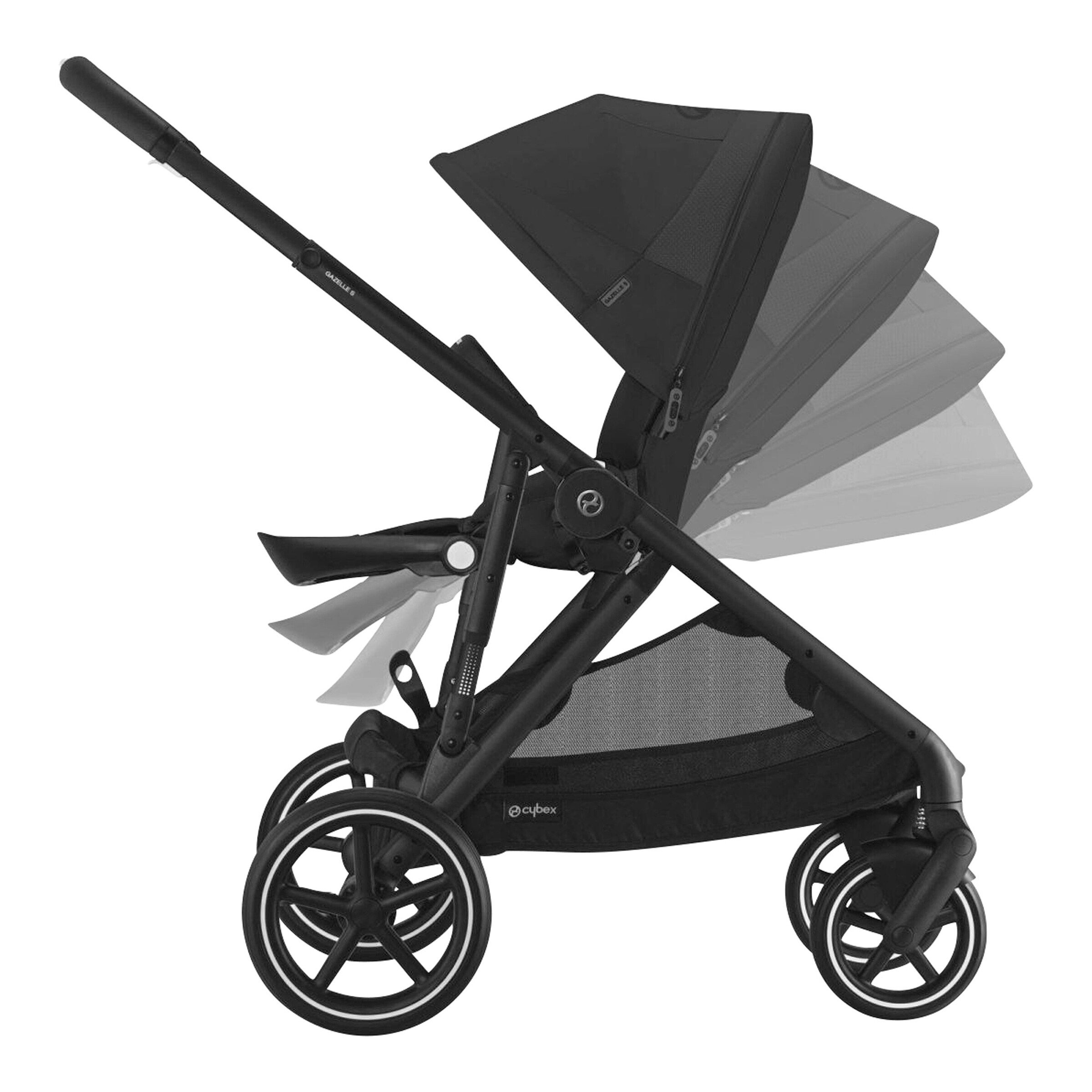Cybex - GOLD Kinderwagen Gazelle S black / moon black