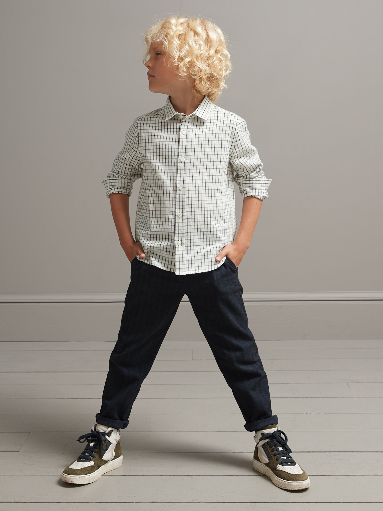Chemise Garçon à carreaux Tattersall