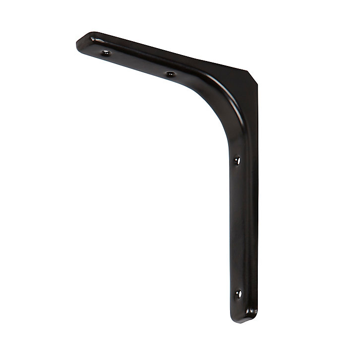 Équerre Alchimy Form pour tablettes de 15 cm à 30 cm, acier noir