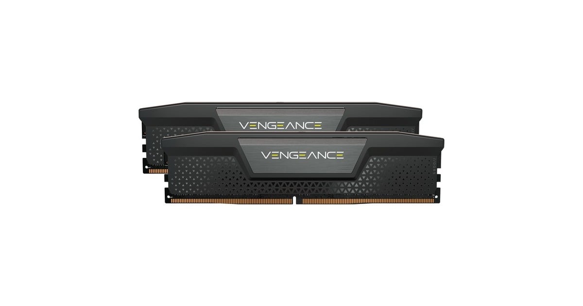 Corsair64 GB DDR5-5600 Kit werkgeheugen  (Zwart, CMK64GX5M2B5600C40, Vengeance, XMP)
