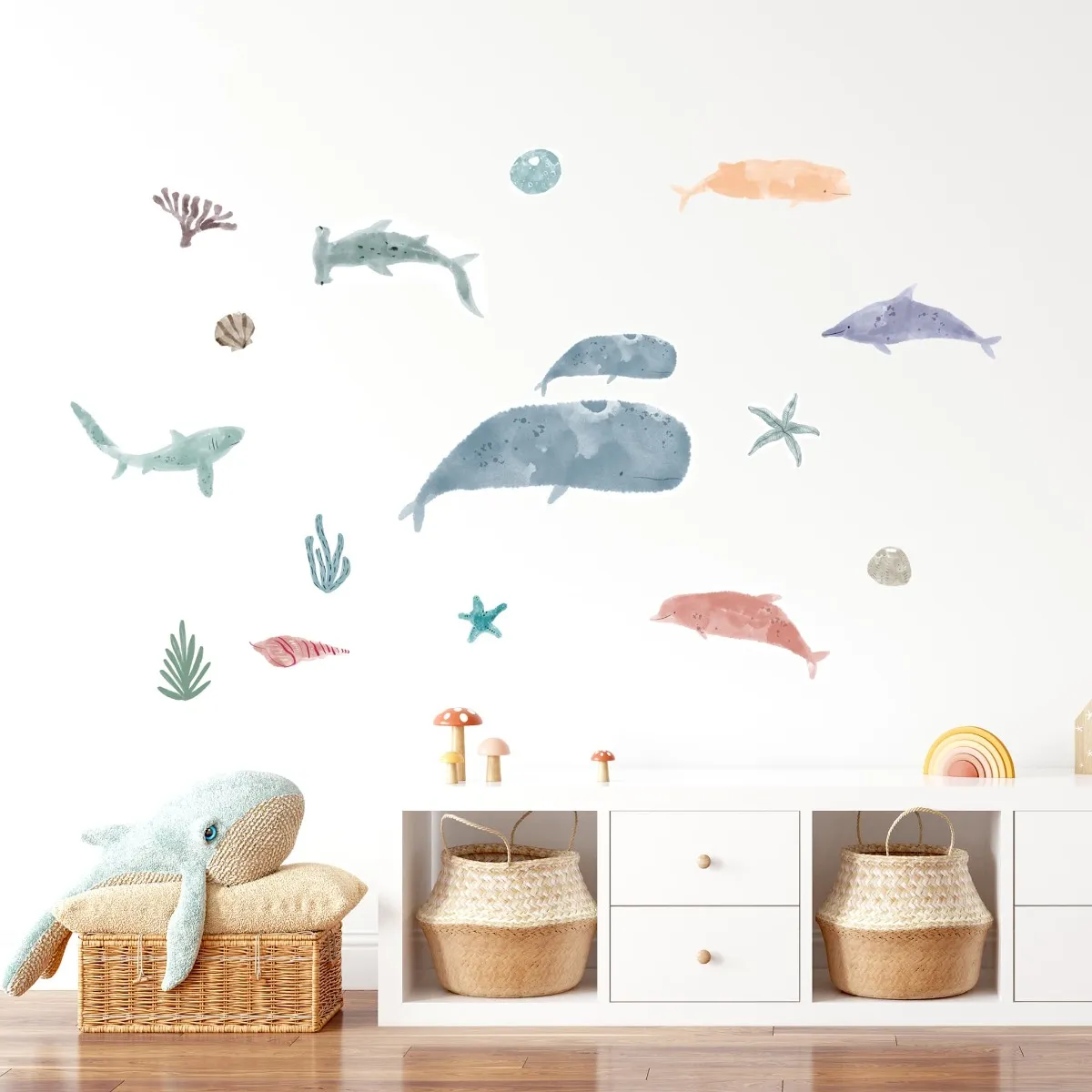 Origami Maison Autocollants muraux - Mer
