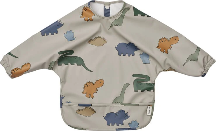 Liewood Merle Printed Cape Bib Dinosaurs / Dinosaurs / mist