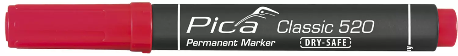 Pica 520/40 Permanent Marker - Rond - Rood - 1-4mm