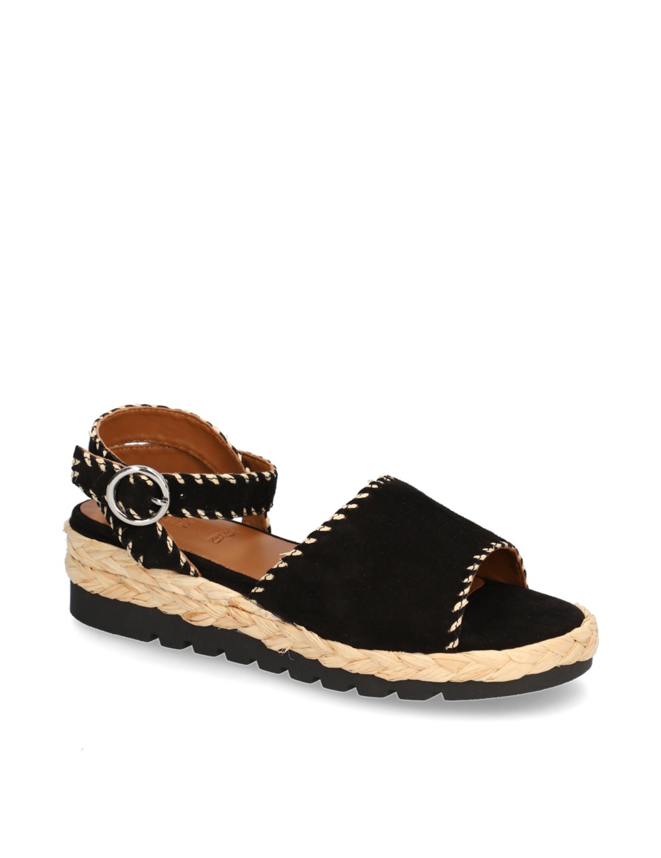 Veloursleder Sandale