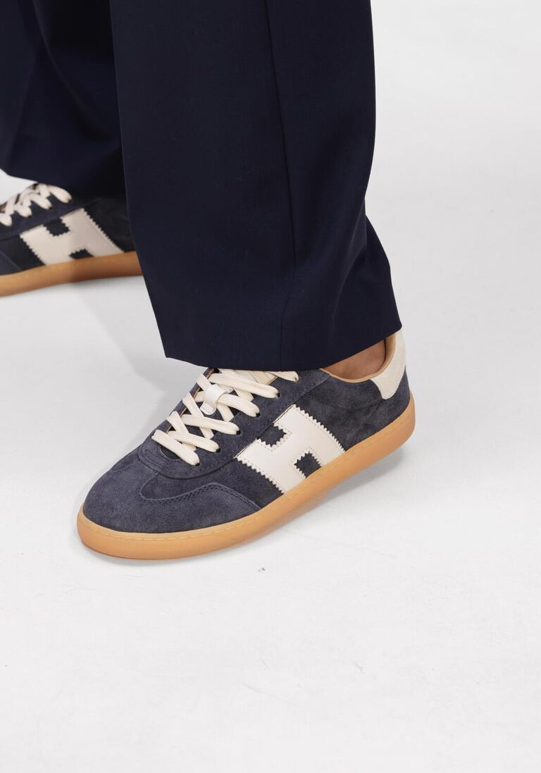 blauwe hogan lage sneakers cool allacciato h