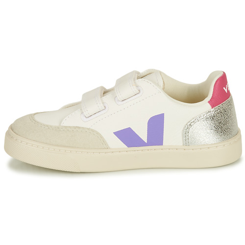 Veja - SMALL V-12 - Blanc / Parme