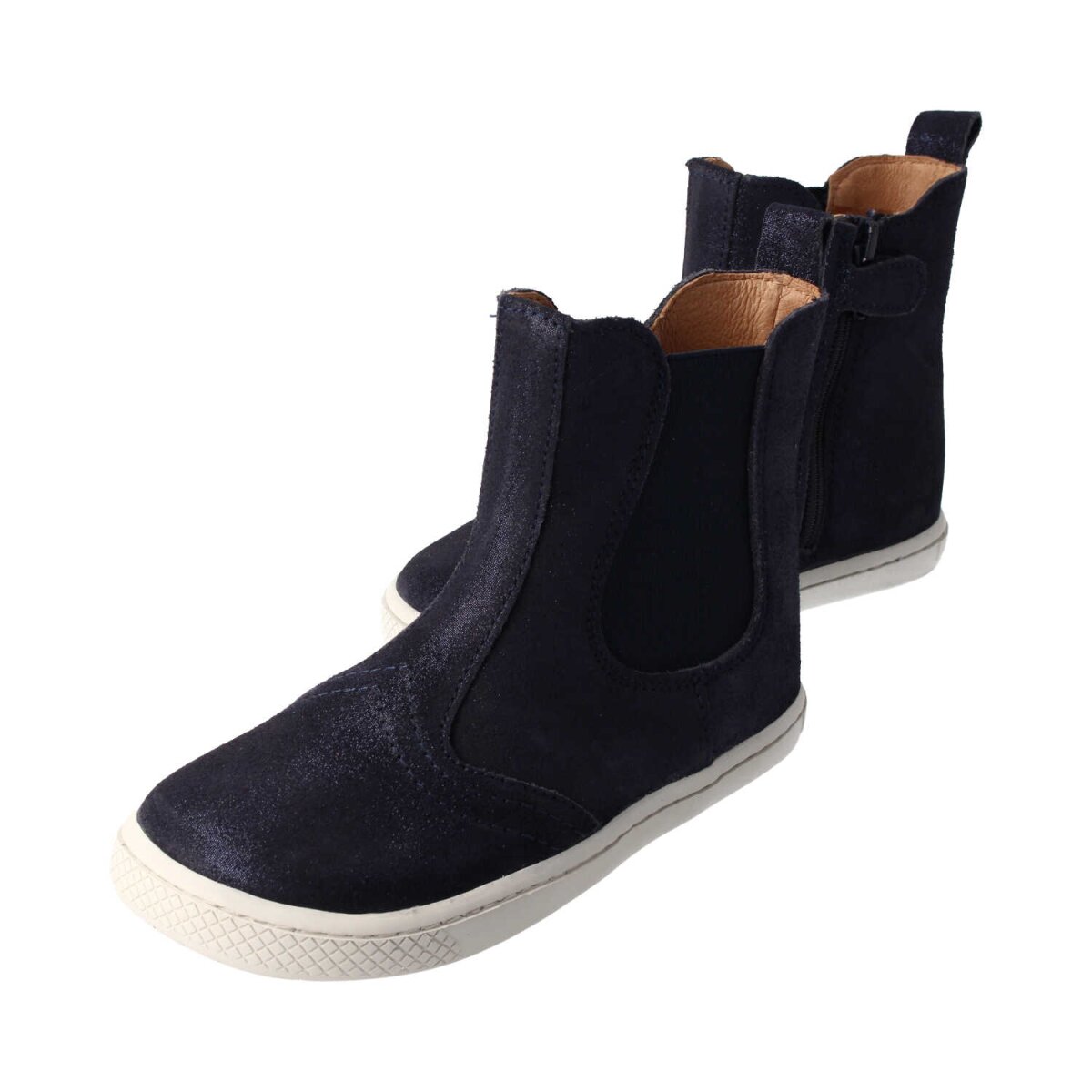 ML4110-2 glitter navy CHELSEA-CITY nappa leather zipper Weite/M