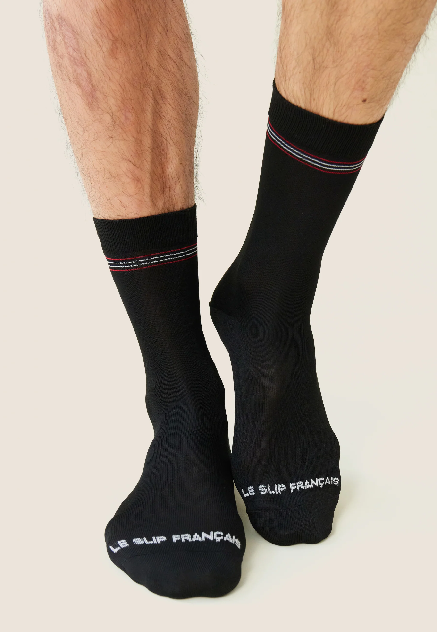 Chaussettes mi-hautes-Leo Noir