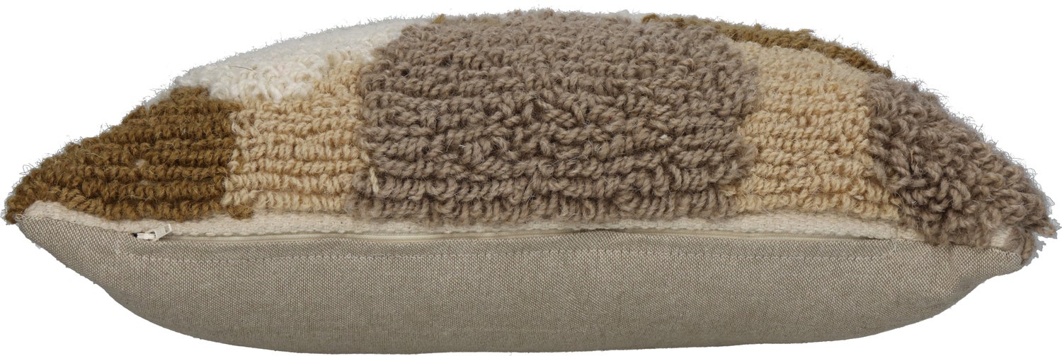 HD Collection sierkussen Jollie bruin / grijs 45 x 45 cm